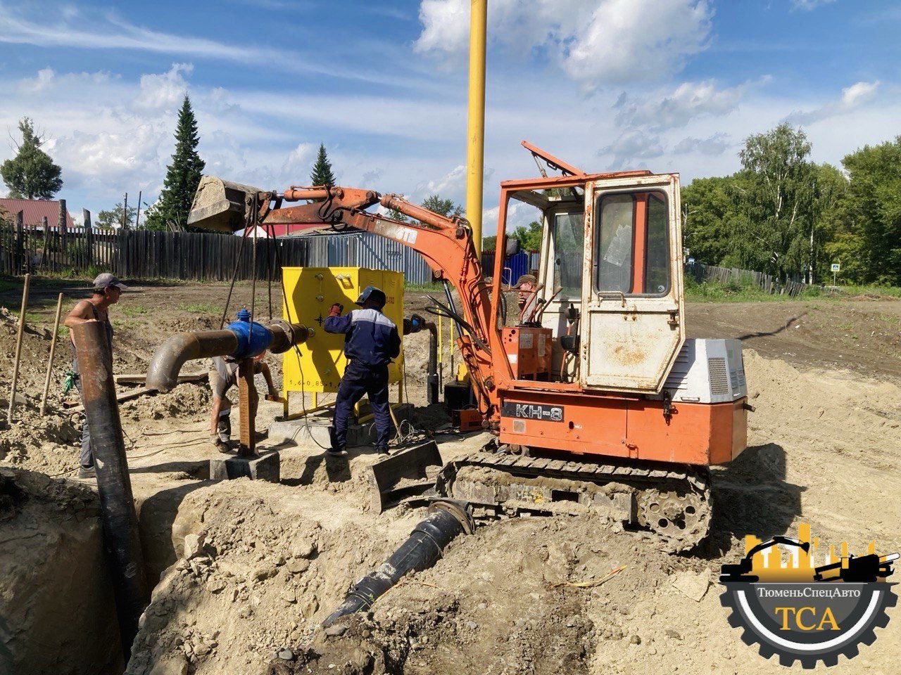 Алтайский край. село верхкатунское. монтаж ГРПШ